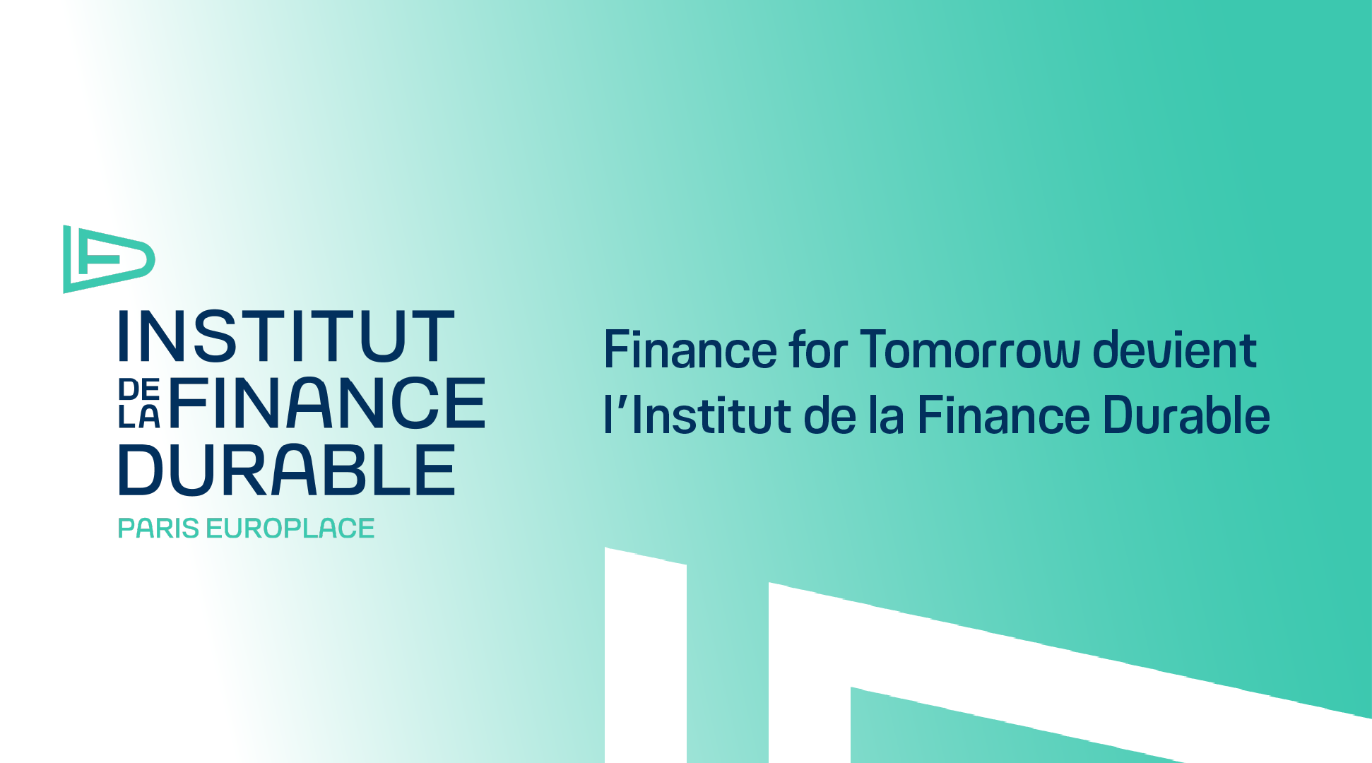 L'Institut de la Finance Durable  Institut de la finance durable