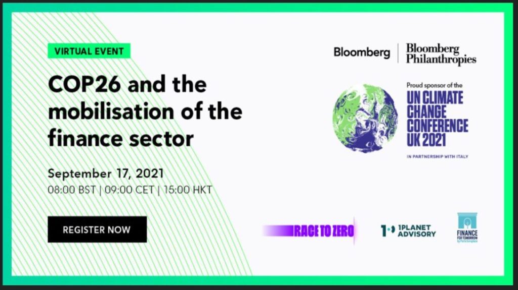 COP26 : engagements Net Zéro du secteur financier