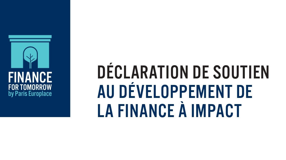Déclaration de soutien au développement de la finance à impact