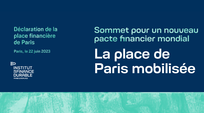 Sommet pour un nouveau pacte financier : la Place de Paris mobilisée