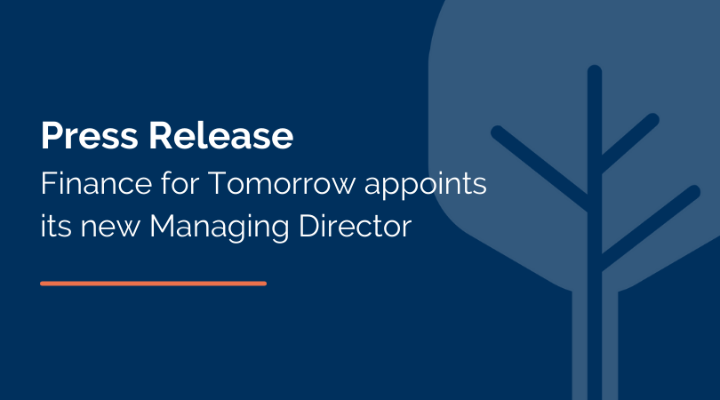 Pauline Becquey, a sustainable finance and CSR expert, becomes Finance for Tomorrow new Managing Director