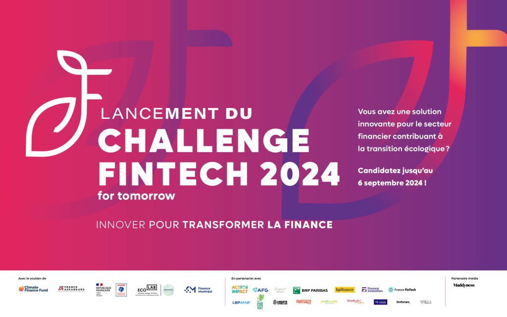 L’Institut de la Finance Durable lance la 7e édition du Challenge Fintech for Tomorrow