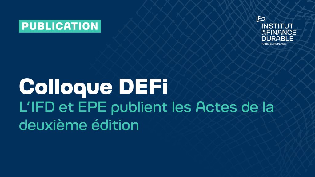 Acte du colloque DEFI « Dialogue Entreprise-Finance sur les solutions et actions pour la nature 2