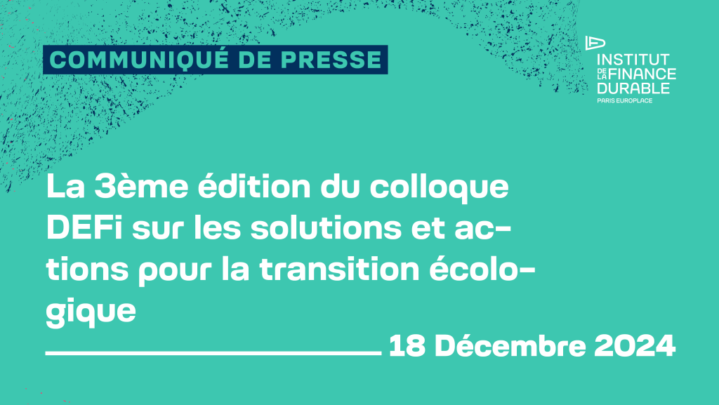 Acte du colloque DEFI « Dialogue Entreprise-Finance sur les solutions et actions pour la nature  3