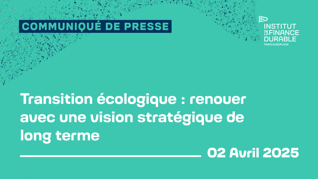 Transition écologique : renouer avec une vision stratégique de long terme
