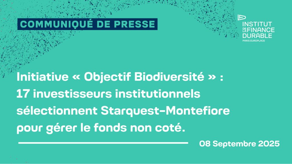 L’initiative de Place Objectif Biodiversité franchit une nouvelle étape