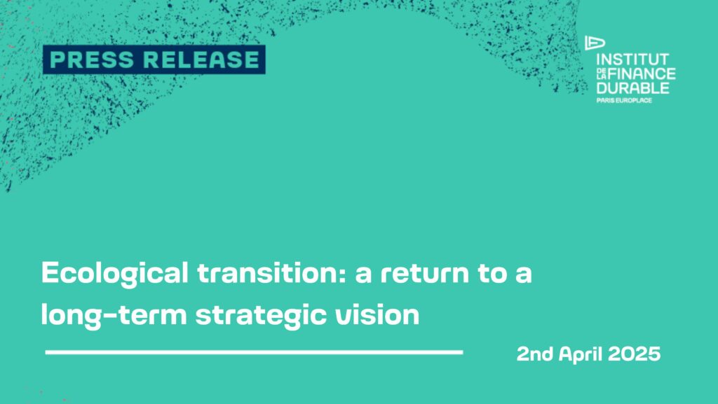 Ecological transition: a return to a long-term strategic vision