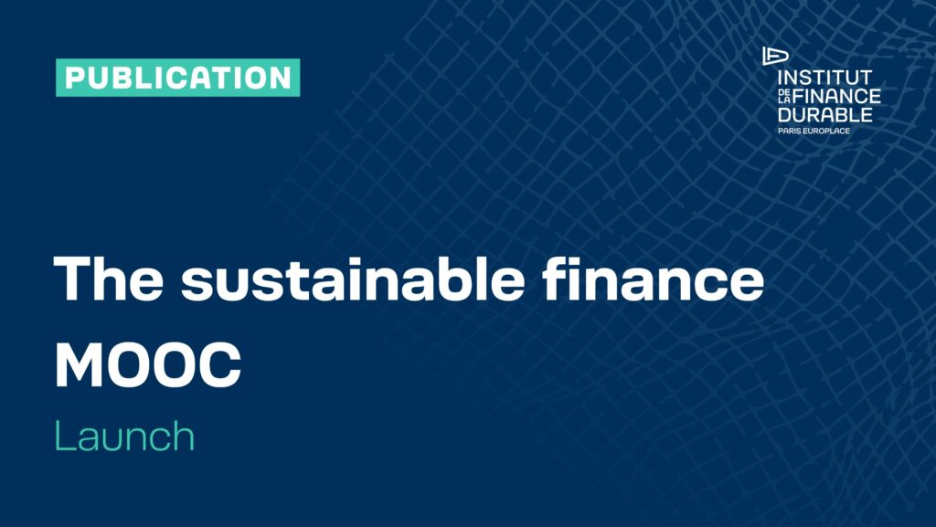 Launch of the Sustainable Finance MOOC
