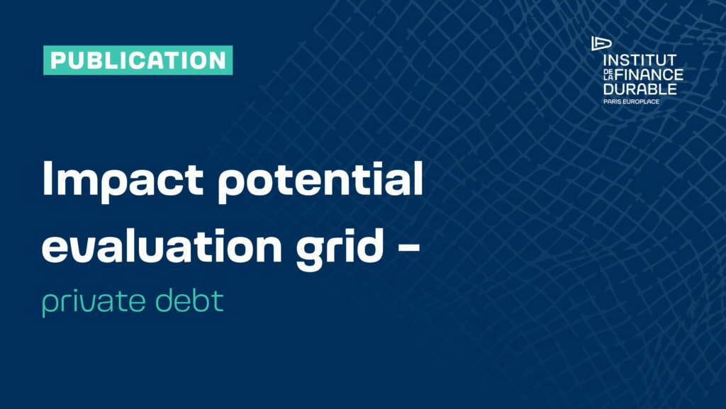 Impact potential evaluation grid – private debt