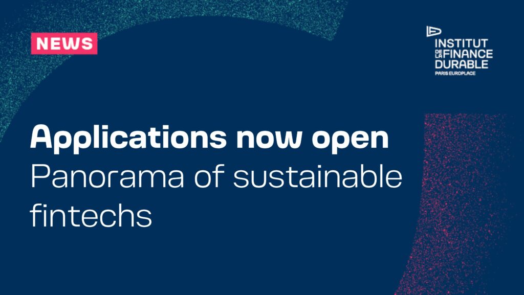 Applications now open: Panorama of sustainable fintechs 2026